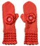 Red handmade mittens