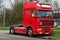 Red haulage truck