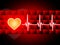 Red Heart Background Means Cardiac Rhythm And Cubes