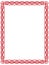 Red heart border with celtic ornament