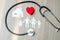 Red heart, Family, House and Stethoscope