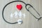 Red heart, Family and Stethoscope