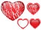 Red Heart Glass Chalk for Valentine\'s Day