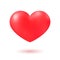 Red Heart realistic icon