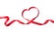 Red heart ribbon