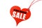 Red Heart Sales Promotion Tag Ticket