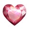 Red heart-shaped gemstone
