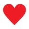 The red heart symbol represents love and affection. Love icon for design purposes that show affection.