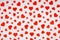 Red heart on a white background. paper. Valentine`s day
