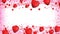 Red Hearts Background for Valentine\\\'s Day and Romantic Wedding Ceremony