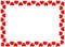 Red hearts border