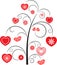 Red Hearts Flower Tree