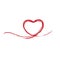 Red hearts. Ink Brush heart. Hearts Symbols. heart icon. lovers, romance, variety, affection, happiness, love