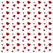 Red hearts pattern