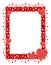 Red Hearts Stars Frame or Border 2