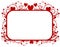 Red Hearts Swirls Valentine\'s Day Frame