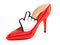 Red heel with cursor