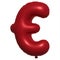 Red Helium Balloon 3D Euro