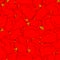 Red Hen pattern seamless. Chicken background. Farm bird texture