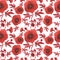 Red hibiscus acetosella white pattern