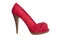 Red high heel women shoe