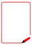 Red Highlighter Page Border