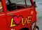 Red Hippie Love Bus