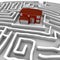 Red Home in Maze - Find Path to Ownership