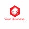 Red horse head shaped logo for your business that is full of surprises