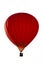 A red hot-air balloon isolated