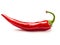 Red Hot Chili Pepper on White Background