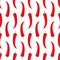 Red hot chili peppers seamless pattern.