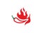 Red hot natural chili icon