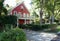 Red House in a Raleigh, North Carolina  Neighborhood