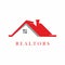 Red house realtors logo template