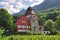 The red house, Vaduz, Liechtenstein