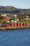 Red houses on the bay of Alta, Norway