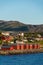 Red houses on the bay of Alta, Norway