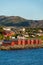 Red houses on the bay of Alta, Norway