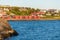 Red houses on the bay of Alta, Norway