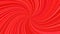 Red hypnotic abstract striped spiral background design from swirling rays