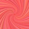 Red hypnotic spiral stripe background - vector curved ray burst graphic