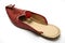 Red Indian sandals