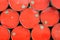 Red industrial drums background