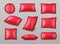 Red Inflatable Pillows Set