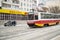 Red Inner City Urban Trolleybus