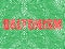 Red inscription on a green background. daltonism