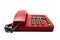 Red IP office phone isolated