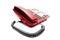 Red IP office phone isolated
