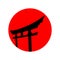 Red japanese logo vector design inspiration